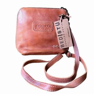 Bed Stu Handbag Crossbody Cobbler Series Ventura Tan Rustic Mason Brown NWT
